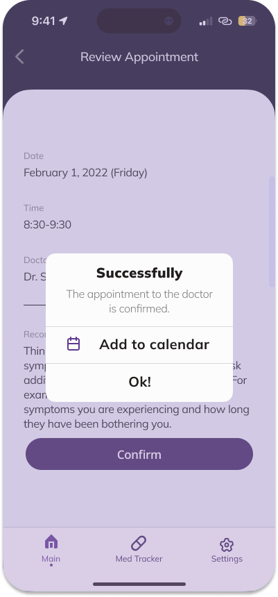 Appointment Confirmed