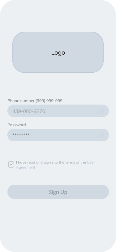 Login - Phone number